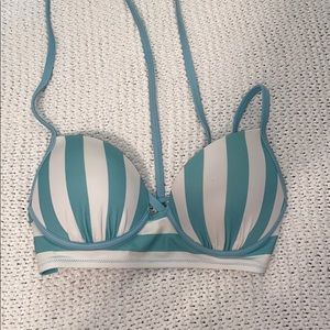 striped bikini top